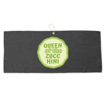 Queen Of The Zucchini Vegan Gift Large Microfiber Waffle Golf Towel