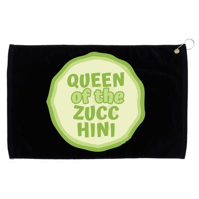 Queen Of The Zucchini Vegan Gift Grommeted Golf Towel