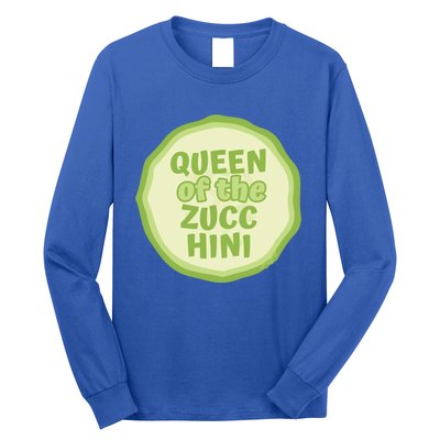 Queen Of The Zucchini Vegan Gift Long Sleeve Shirt