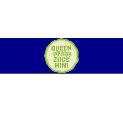 Queen Of The Zucchini Vegan Gift Bumper Sticker