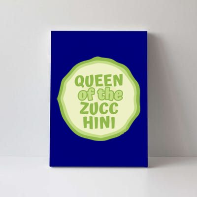 Queen Of The Zucchini Vegan Gift Canvas