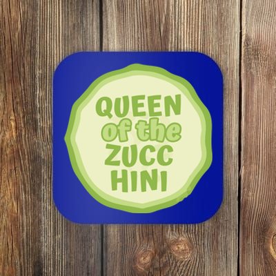 Queen Of The Zucchini Vegan Gift Coaster