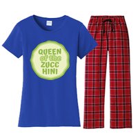 Queen Of The Zucchini Vegan Gift Women's Flannel Pajama Set