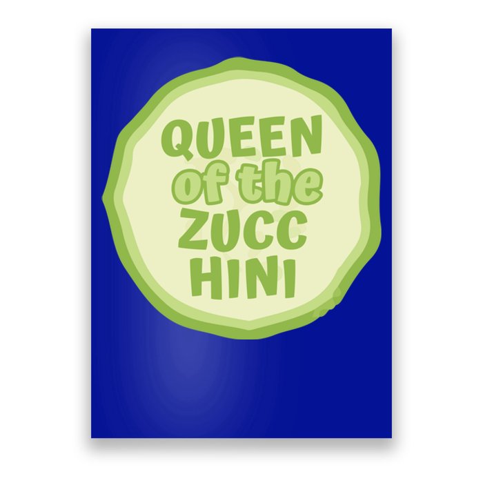 Queen Of The Zucchini Vegan Gift Poster