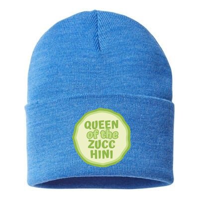 Queen Of The Zucchini Vegan Gift Sustainable Knit Beanie