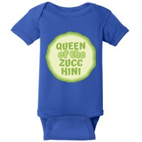 Queen Of The Zucchini Vegan Gift Baby Bodysuit