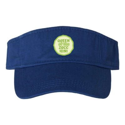 Queen Of The Zucchini Vegan Gift Valucap Bio-Washed Visor