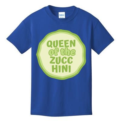 Queen Of The Zucchini Vegan Gift Kids T-Shirt