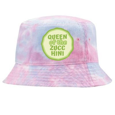 Queen Of The Zucchini Vegan Gift Tie-Dyed Bucket Hat