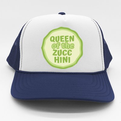 Queen Of The Zucchini Vegan Gift Trucker Hat