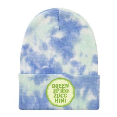 Queen Of The Zucchini Vegan Gift Tie Dye 12in Knit Beanie