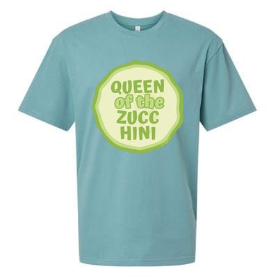 Queen Of The Zucchini Vegan Gift Sueded Cloud Jersey T-Shirt