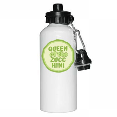 Queen Of The Zucchini Vegan Gift Aluminum Water Bottle