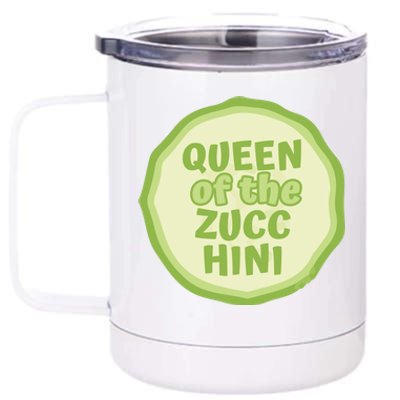 Queen Of The Zucchini Vegan Gift 12 oz Stainless Steel Tumbler Cup