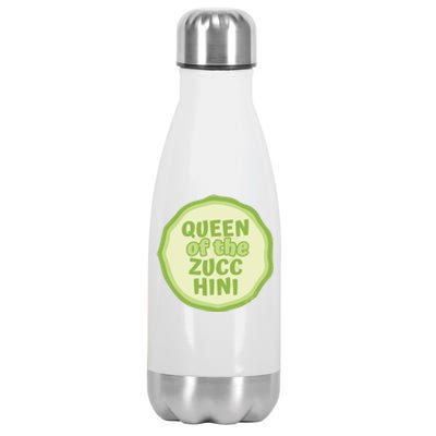 Queen Of The Zucchini Vegan Gift Stainless Steel Insulated Water Bottle