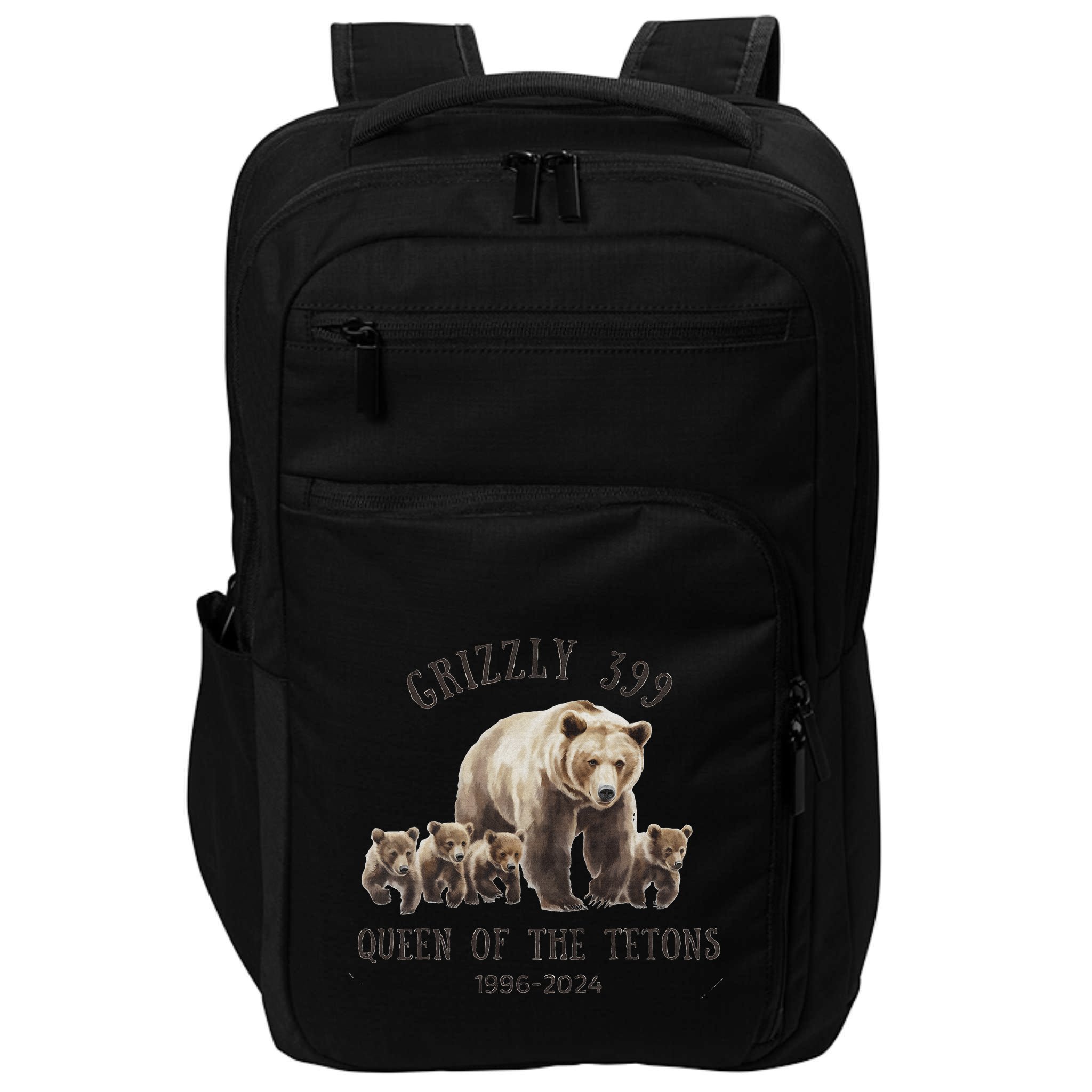 Queen Of The Tetons Grizzly Bear 399 Impact Tech Backpack