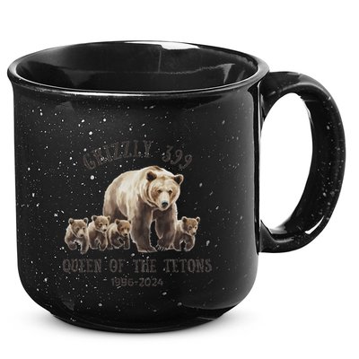 Queen Of The Tetons Grizzly Bear 399 15oz Campfire Ceramic Mug