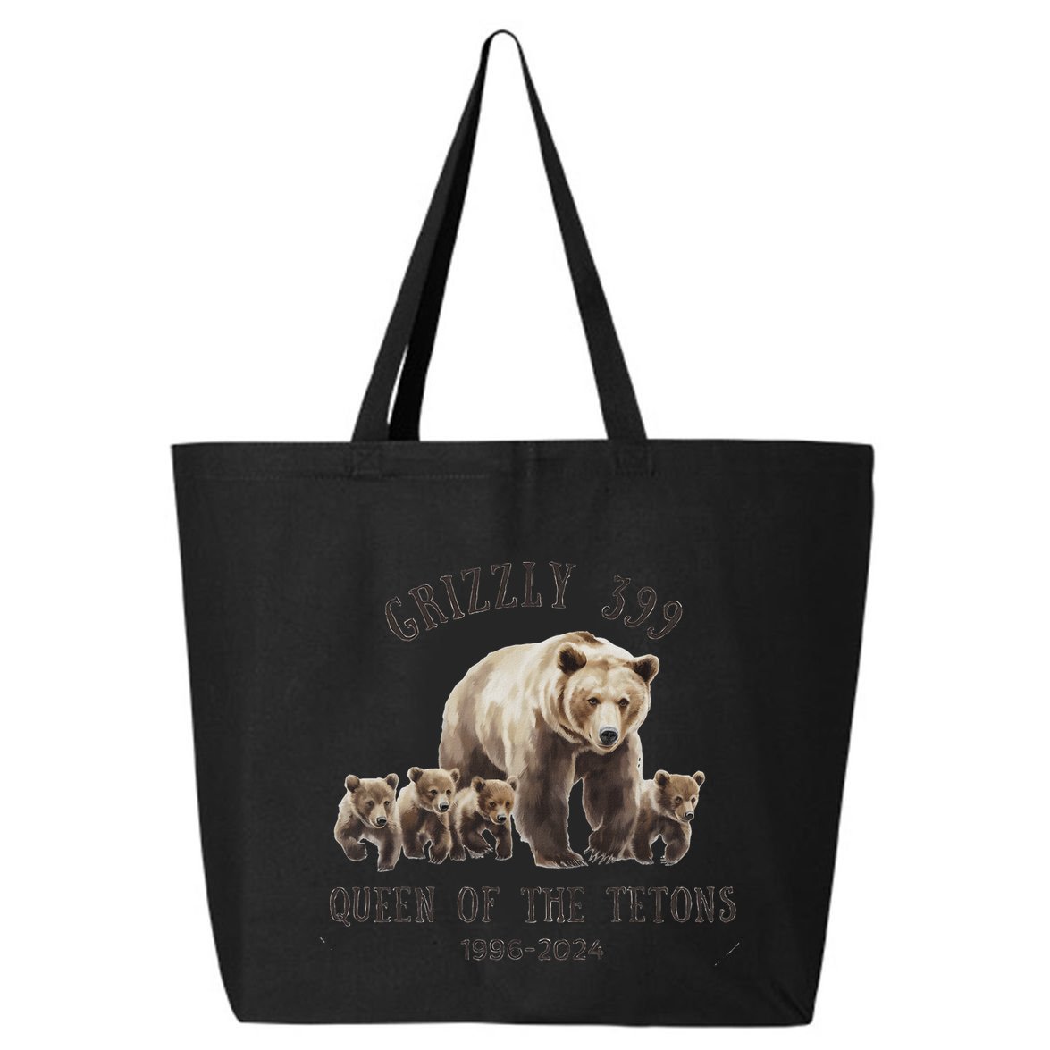 Queen Of The Tetons Grizzly Bear 399 25L Jumbo Tote
