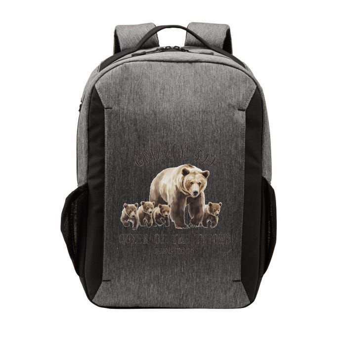 Queen Of The Tetons Grizzly Bear 399 Vector Backpack