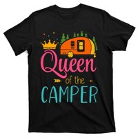 Queen Of The Camper Funny Camping Group Trip T-Shirt