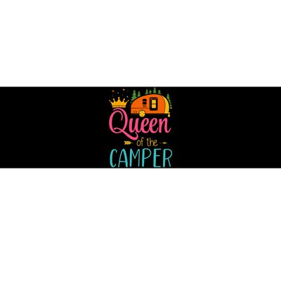 Queen Of The Camper Funny Camping Group Trip Bumper Sticker