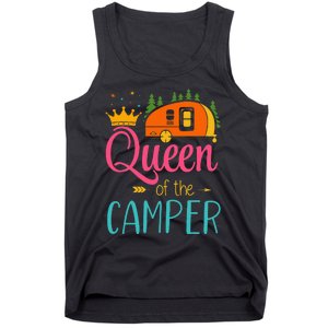 Queen Of The Camper Funny Camping Group Trip Tank Top