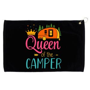 Queen Of The Camper Funny Camping Group Trip Grommeted Golf Towel