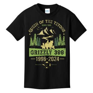 Queen Of The Tetons Grizzly 399 National Park 1996 2024 Kids T-Shirt