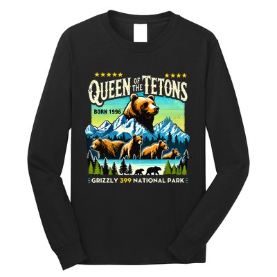 Queen Of The Tetons Grizzly 399 National Park Bear Lovers Long Sleeve Shirt