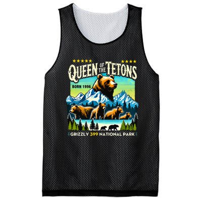 Queen Of The Tetons Grizzly 399 National Park Bear Lovers Mesh Reversible Basketball Jersey Tank