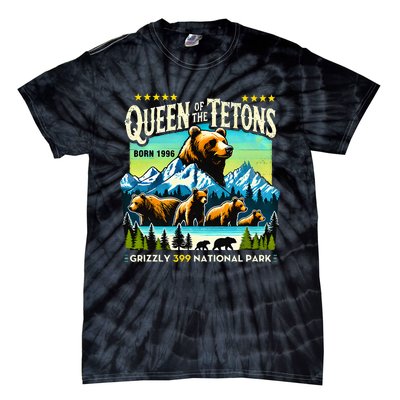 Queen Of The Tetons Grizzly 399 National Park Bear Lovers Tie-Dye T-Shirt