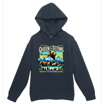 Queen Of The Tetons Grizzly 399 National Park Bear Lovers Urban Pullover Hoodie