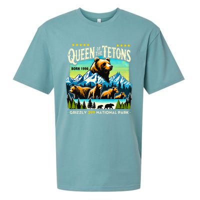 Queen Of The Tetons Grizzly 399 National Park Bear Lovers Sueded Cloud Jersey T-Shirt