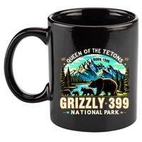 Queen Of The Tetons Grizzly 399 National Park Grizzly Bear 11oz C Handle Ceramic Mug