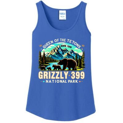 Queen Of The Tetons Grizzly 399 National Park Grizzly Bear Ladies Essential Tank