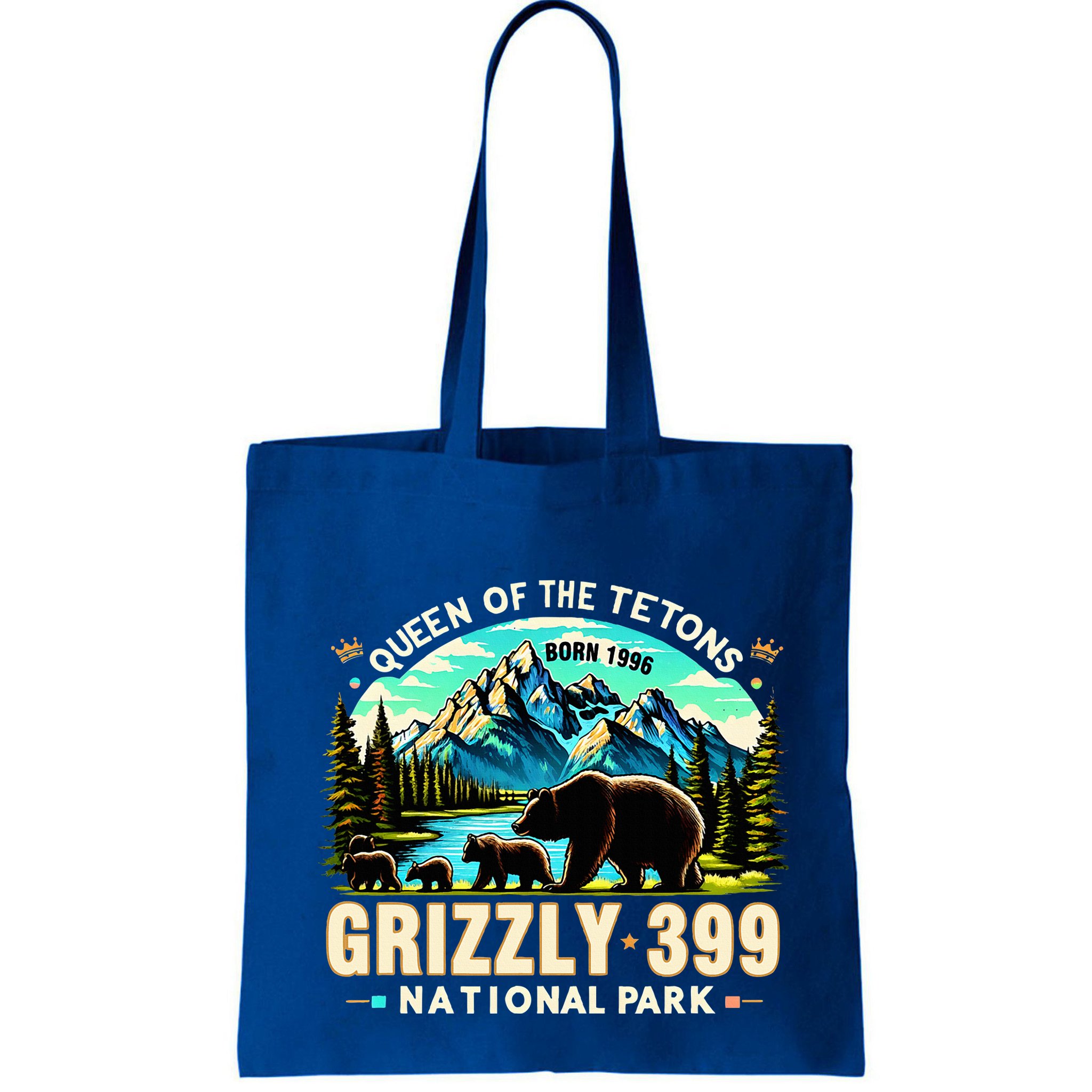 Queen Of The Tetons Grizzly 399 National Park Grizzly Bear Bag
