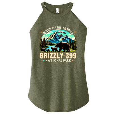 Queen Of The Tetons Grizzly 399 National Park Grizzly Bear Women's Perfect Tri Rocker Tank