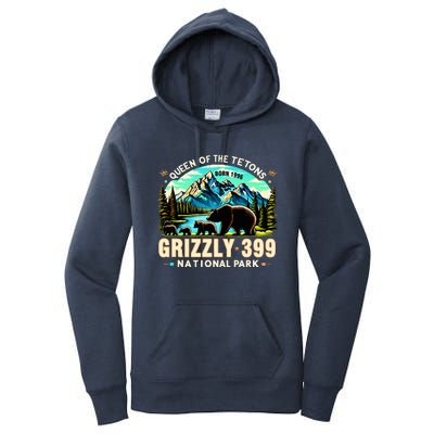 Queen Of The Tetons Grizzly 399 National Park Grizzly Bear Women's Pullover Hoodie