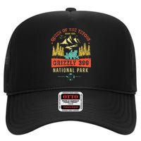 Queen Of The Tetons Grizzly 399 National Park Preserve High Crown Mesh Back Trucker Hat