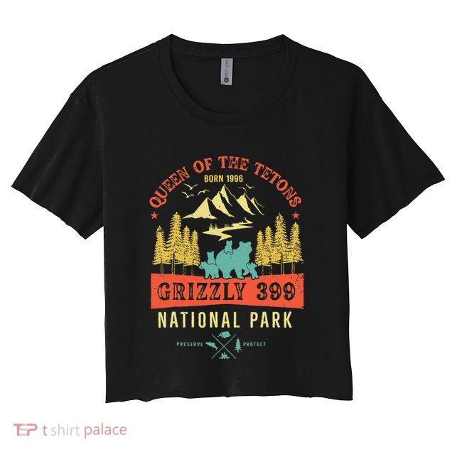Queen Of The Tetons Grizzly 399 National Park Preserve Crop Top