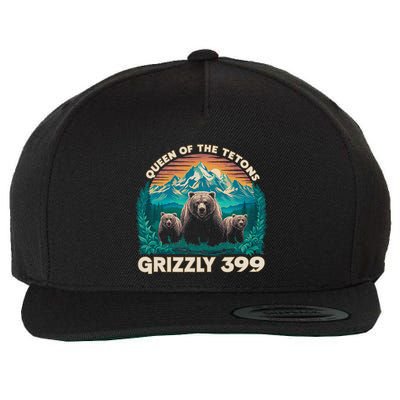 Queen Of The Tetons Grizzly 399 National Park Bears Wool Snapback Cap