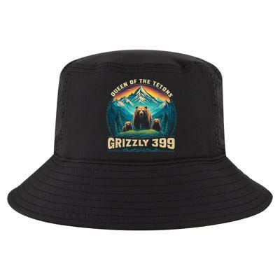 Queen Of The Tetons Grizzly Bear 399 National Park Cool Comfort Performance Bucket Hat