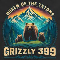 Queen Of The Tetons Grizzly Bear 399 National Park 7 Panel Mesh Trucker Snapback Hat