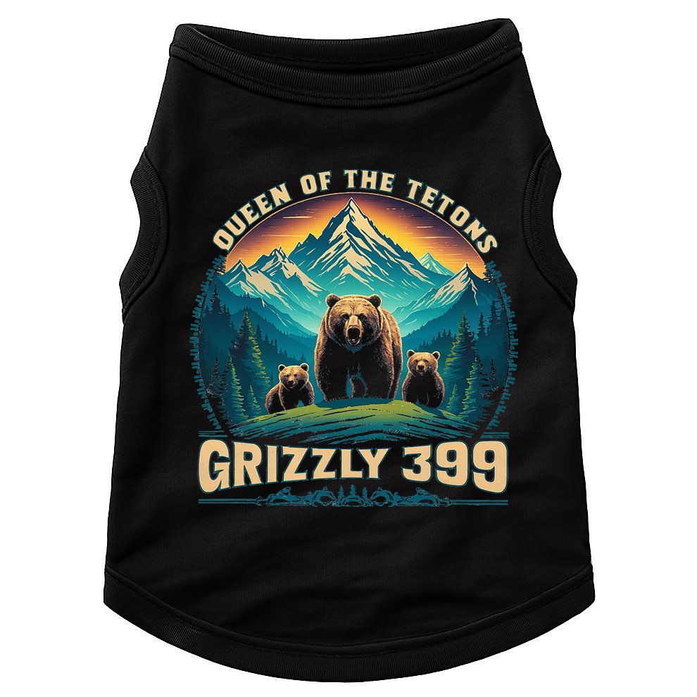 Queen Of The Tetons Grizzly Bear 399 National Park Doggie Tank