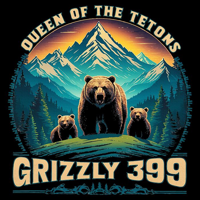 Queen Of The Tetons Grizzly Bear 399 National Park Doggie Tank