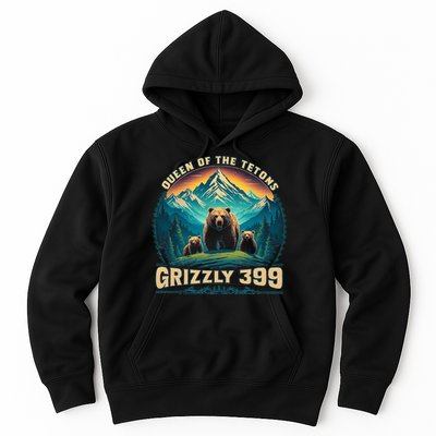 Queen Of The Tetons Grizzly Bear 399 National Park Hoodie
