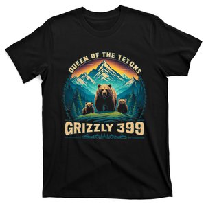 Queen Of The Tetons Grizzly Bear 399 National Park T-Shirt