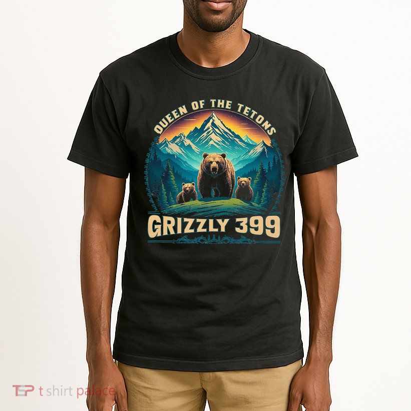 Queen Of The Tetons Grizzly Bear 399 National Park Tall T-Shirt