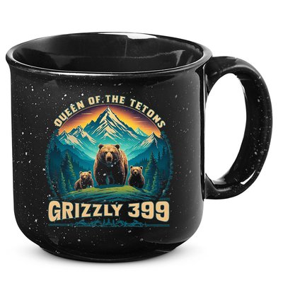 Queen Of The Tetons Grizzly Bear 399 National Park 15oz Campfire Ceramic Mug