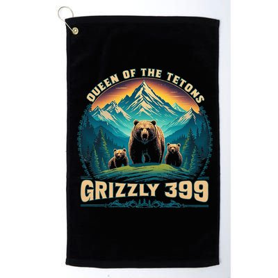 Queen Of The Tetons Grizzly Bear 399 National Park Golf Towel